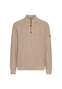 camel active - Strick-Troyer mit melierter Struktur - Grau