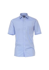 CASAMODA - Herren Businesshemd Kurzarm uni Modern Fit - Dunkelgrau