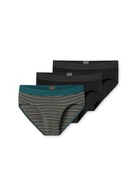 SCHIESSER - Rioslip 955 Multi - dunkelblau, blau-orange gestreift