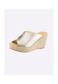heine - Pantolette - bronzefarben-beige