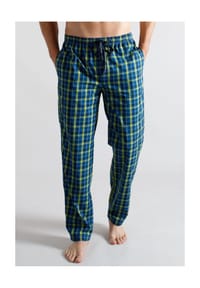 TOM TAILOR - Schlafanzug-Hose Baumwolle, für Herren - 624 BLAU MIT. KARO