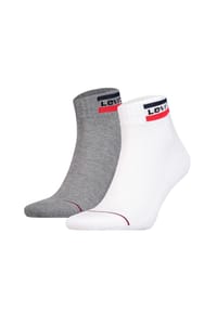 Levi's® - Base Sneakersocken, 2er-Pack, Rippbündchen, für Herren - *003  WHITE / WHIT