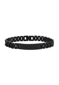 Adelia's Bold Style - Armband – Gliederarmband aus Edelstahl 21 cm - schwarz