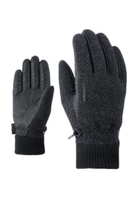 ziener - Fingerhandschuhe "Iruk Aw", Wollwattierung, für Herren - 822 DARK MÉLANGE