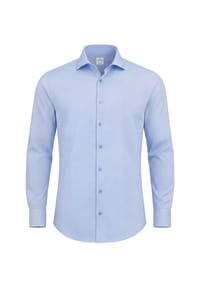 Vercate - Bügelfreies Hemd, Twill Baumwolle, hellblau - Hellblau