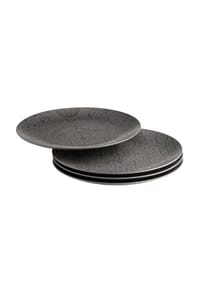 MÄSER Platzteller-Set, Steinzeug Trad. Tiles - Trad. Tiles - schwarz