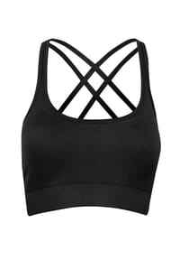 BeShaped - Sport-BH Sportschool koningin mit herausnehmbaren Push Up-Einlagen - Black