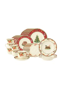 Seltmann Weiden Kombiservice Marieluise Weihnachtsnostalgie 30er Set bunt - MARIELUISE - bunt