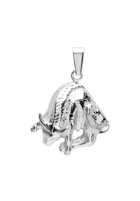 OSTSEE-SCHMUCK® - Anhänger , Tierkreiszeichen Stier , Silber 925/000 - silber