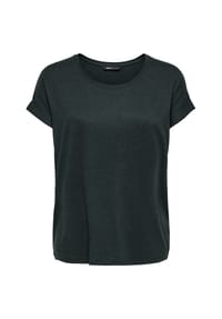 ONLY® - T-Shirt, umgeschlagene Ärmelbündchen, für Damen - 177955 FUCHSIA RED