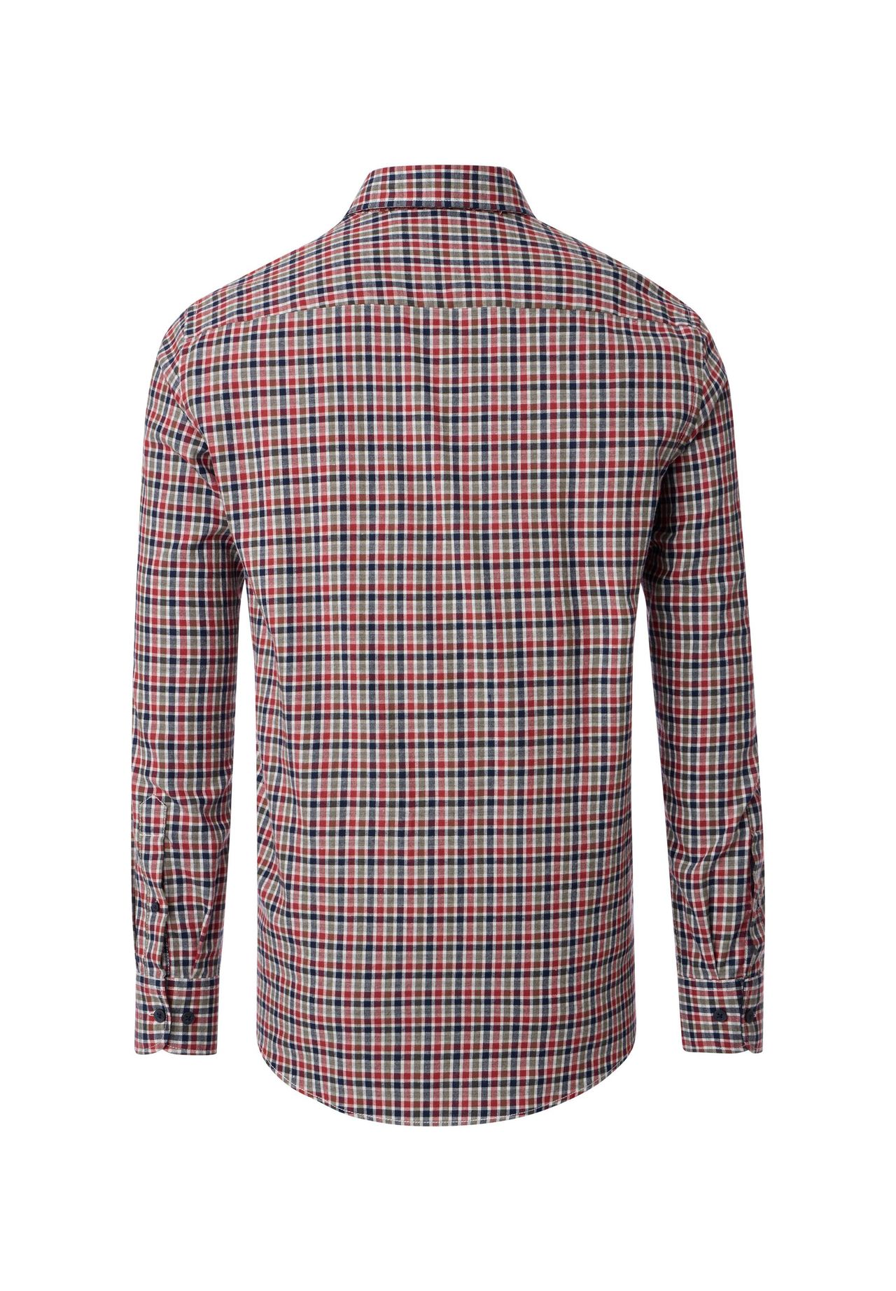 Casamoda Freizeithemd, Comfort-Fit, Button-Down-Kragen, FüR Herren, Rot, L