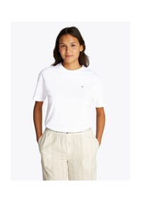 TOMMY HILFIGER - Schlafanzug-Oberteil ESSENTIALS, Rundhals, für Damen - YBR WHITE
