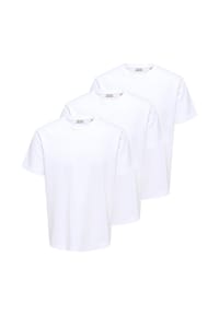ONLY & SONS - T-Shirt 3er Pack Caspian - Schwarz