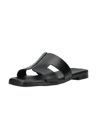 Oh! my Sandals® - Leder Pantoletten - Schwarz/Schwarz