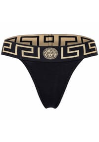 VERSACE - Damen String - TOPEKA, Unterwäsche, Tanga, Organic Cotton, Bi-Stretch - Blau