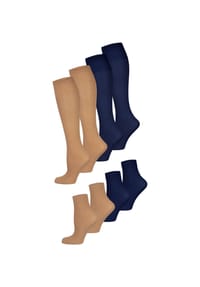 nur die - Basicsocken Strümpfe & Söckchen Cotton 60 DEN - marine, amber
