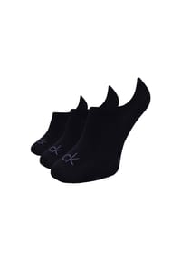 Calvin Klein - Füßlinge, 3er-Pack, für Herren - 001 BLACK