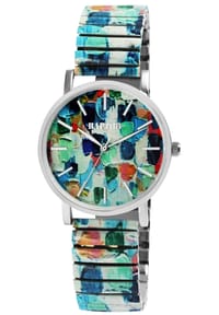 RAPTOR Raptor - Damen Quarz Armbanduhr Colorful Edition mit Edelstahlzugarmband - Mineralglas - Colorful Edition 1