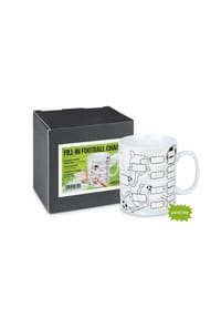 KÖNITZ - Fill Fußball Tabelle Self Made Mug, 490 ml - Bunt