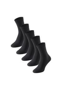 SCHIESSER - Freizeitsocken 5er-Pack Cotton Fit - schwarz