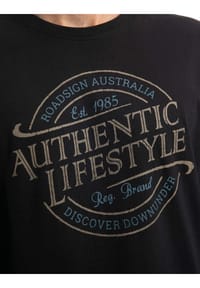 ROADSIGN® australia Herren Langarmshirt Authentic mit Rundhalsausschnitt, Basic-Sweater mit stylishen Aufdruck, 100 Prozent Baumwolle Bild 3