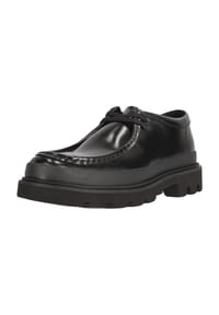 CLARKS® - Schnürschuhe Badell Seam mit extra leichter Chunky-Sohle - 1216A Blk HiShine Lea