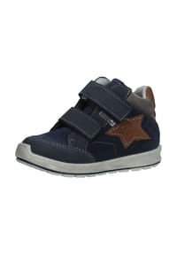 PEPINO® - Veloursleder/Textil Sneaker - Dunkelblau/Braun
