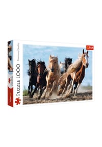 Trefl - Puzzle Galoppierende Pferde, 1000 Teile, 68.3 x 48 cm - 