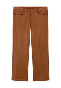 sheego - Lederimitat-Hose - cognac