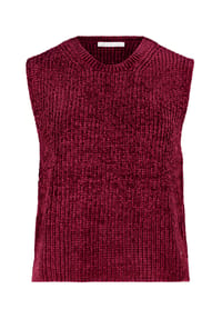 BETTY & CO - Strickpullover ohne Arm - Fall Burgundy