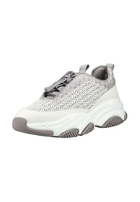 STEVE MADDEN - Lederimitat/Textil Sneaker - Weiß/Grau