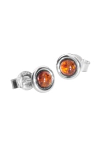 OSTSEE-SCHMUCK® - Ohrstecker , Classic 4 mm , Silber 925/000 - silber
