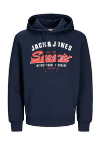 ORIGINALS by JACK & JONES - Hoodie, Rippbündchen, für Herren - 175697 DARK NAVY
