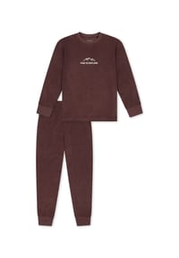 SCHIESSER - Schlafanzug Nightwear, Bündchen, für Kinder - 325 KAKAOBRAUN