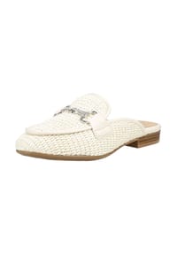 Tamaris - Lederimitat/Textil Pantoletten - Ivory