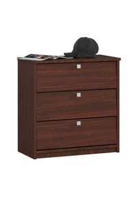 Akord - Schuhschrank MINI mit 3 Klapptüren - erle