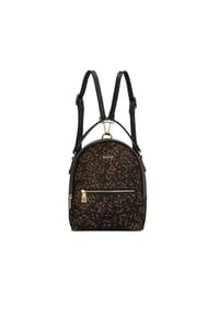 kazar - Schwarzer und brauner Rucksack mit Naturborsten - Schwarz