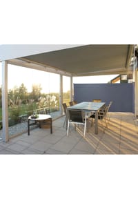 normani® - Seitenmarkise Sichtschutz Markise für Balkon und Terasse - Dunkelgrau
