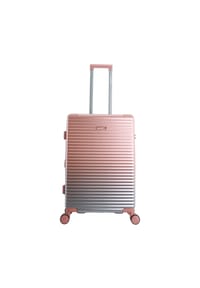 Saxoline® - Koffer Elite mit Trolleysystem aus Halbaluminium - pink