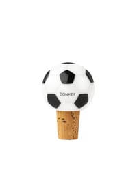 DONKEY - Flaschenverschluss Fußball, Schwarz-Weiß - Schwarz-Weiß