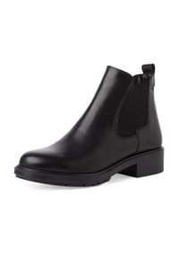 Tamaris - Chelsea Boots, Leder, Zuglasche, für Damen - 001 BLACK