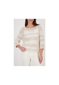 monari - Pullover - champagne beige gemustert