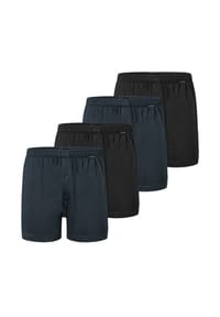 SCHIESSER - Boxershorts 4er Pack Singel-Jersey - Nachtblau
