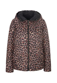 MADELEINE - Wattierte Wendejacke mit Kapuze - schwarz / multicolor