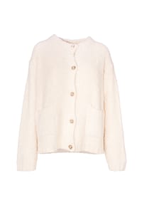 Seasons of April - Damen Strickjacke Regular mit Knöpfen JANA Strickjacke - Creme