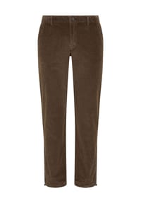 GLOBETROTTER - Cordhose Velvet GT-3, Seitentaschen, für Herren - BEIGE  BEIGE