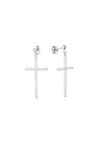 zeeme SILVER - Ohrringe 925/- Sterling Silber - weiß