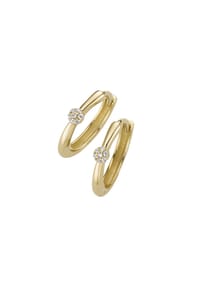 Luigi Merano® - Klappcreolen mit Zirkonia, Gold 375 - gold