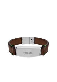 FOSSIL EVERETT - Fossil Herren Everett Armband aus braunem Leder, JF04988040 - Braun