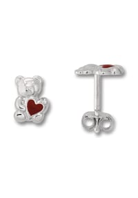 ONE ELEMENT - Teddy Bär Ohrringe Ohrstecker aus 925 Silber - silber